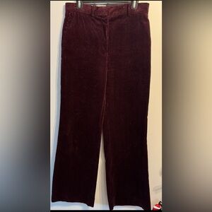 Sandro women’s Corduroy Trousers - Deep Burgundy.